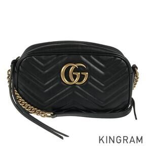 Gucci GG Marmont Camera Bag Leather Shoulder Black